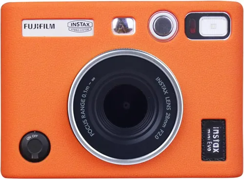 Vista 9 de MUZIRI KINOKOO Funda de silicona para cámara instantánea Fuji Instax Mini EVO, funda protectora de goma suave para Fujifilm Mini EVO, ajuste delgado