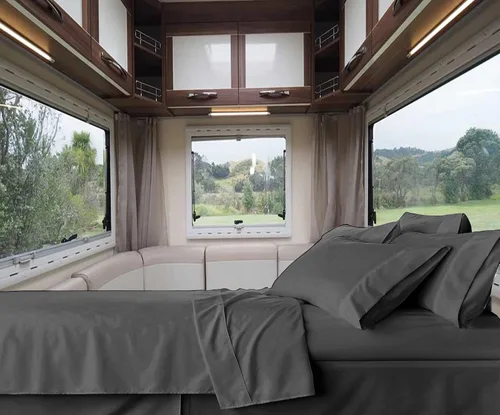 Vista 12 de RV-Sheets - Juego de sábanas estrechas de 29.9 x 78.3 in, 600 hilos, 100% egipcias, autocaravanas, caravanas, caravanas, barcos, suaves, de lujo