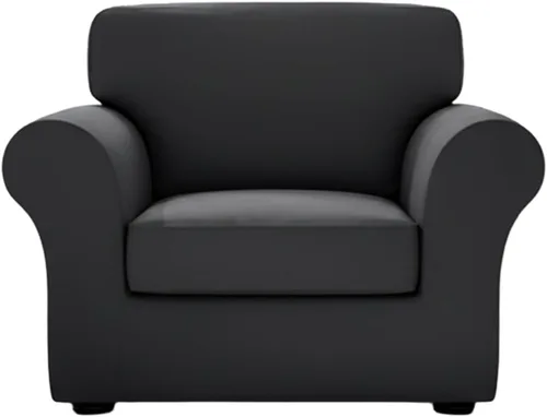 Vista 20 de Eco-Ancheng Fundas para silla, funda de sofá con funda de cojín de asiento separada con parte inferior elástica, 1 funda de asiento con brazos