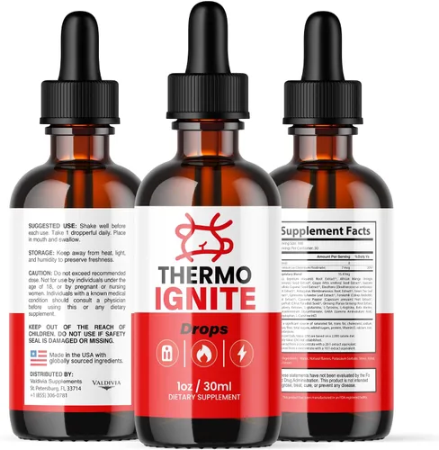 Vista 8 de Thermo Ignite - Gotas de fórmula premium para el bienestar, paquete de 1