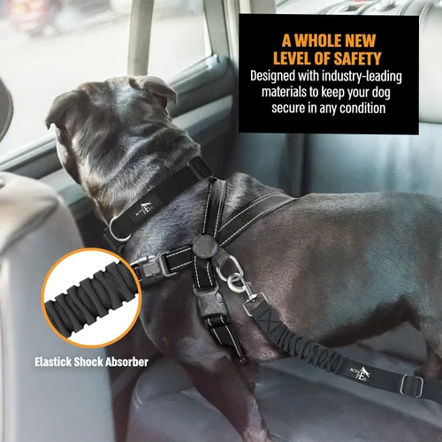 Vista 4 de Active Pets Cinturón de seguridad para perro, arnés de seguridad ajustable para coche, cinturón de seguridad para perros - Cinturones de seguridad