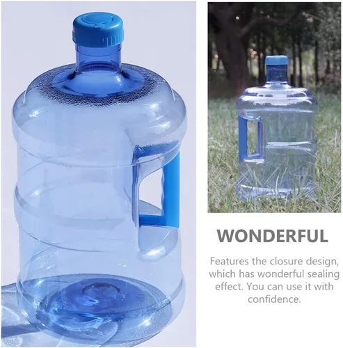Vista 6 de Luxshiny Botella de agua de 3 galones de 5 litros con asa para picnic al aire libre, senderismo, coche
