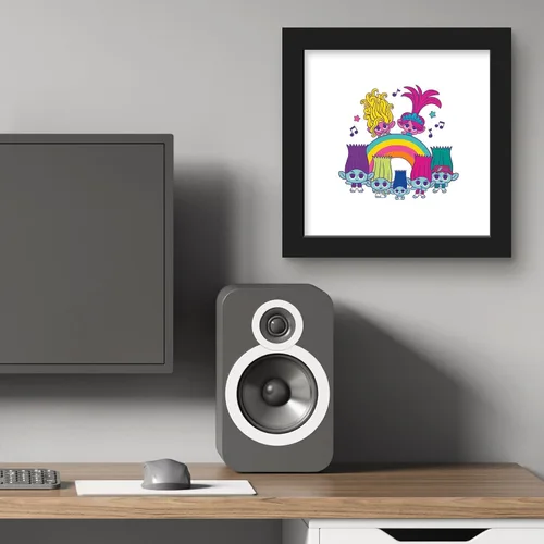 Vista 5 de Trends International Gallery Pops Trolls Band Together - Póster de pared con diseño de arcoíris de Tiny Trolls de 12.00 x 12.00 pulgadas, versión