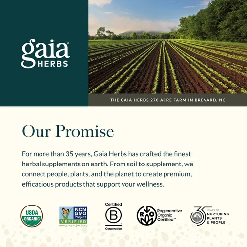 Vista 7 de Gaia Herbs Suplemento de apoyo inmunológico diario de hongos y hierbas para ayudar al bienestar general* - con curcumina de cúrcuma, astrágalo