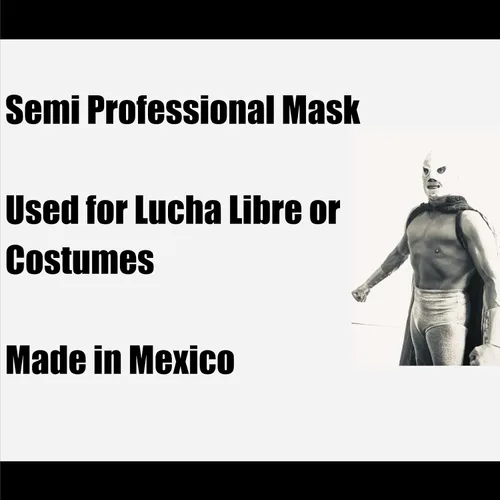 Vista 5 de EL HIJO DEL SANTO Máscara - Máscara Adulto - Del Luchador MexicanoLuchador - Hecho a mano en México - Para disfraz de fiesta - Mascara de Lucha