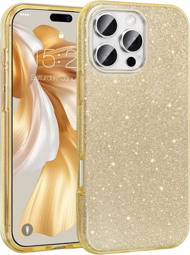 Vista 66 de MATEPROX - Funda compatible con iPhone Air de 6.5' [2025], carcasa protectora de 3 capas con purpurina brillante y tendencia, anti-arañazos y a