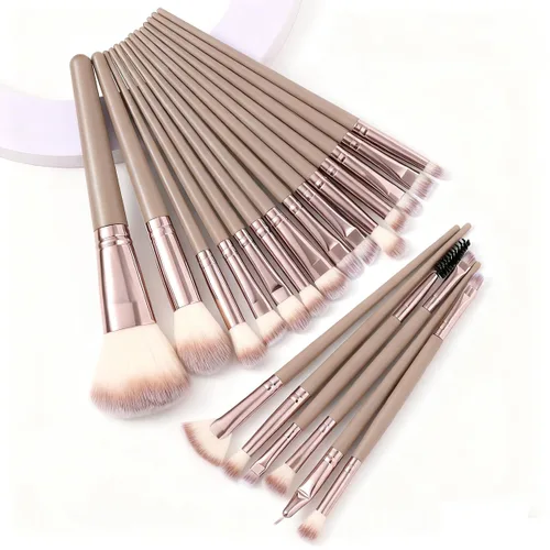 Vista 8 de KOLIGHT - Juego de 20 cepillos de maquillaje, brochas de maquillaje para sombra de ojos, delinear, para cejas, labios, nariz, para aplicar polvos
