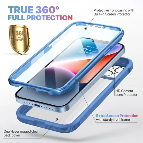 Vista 428 de DIACLARA - Funda transparente compatible con iPhone XR 6.1 pulgadas 2018