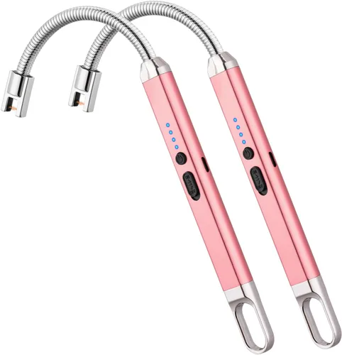 Vista 10 de MEIRUBY Encendedor eléctrico recargable USB, encendedor de arco, para velas, campamento, parrillada, deportes, herramienta para apasionados de lo