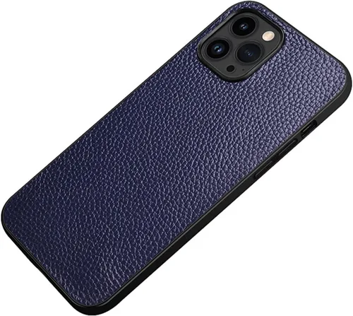 Vista 11 de Funda de cuero para iPhone 14/14 Plus/14 Pro/14 Pro Max, piel auténtica de lujo, ajuste delgado, ligera, antideslizante, a prueba de golpes, funda