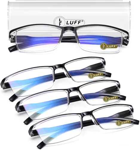 Vista 10 de LUFF 6 piezas Gafas de Lectura Anti-Rayos Azules Portátiles Ultra-Ligeras (0.00X)