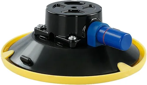Vista 3 de Ventosa de vidrio Ventosas de vacío de 6 pulgadas para levantar vidrio grande con base de montaje de bomba de mano, para herramienta de ventosa