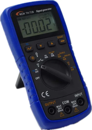 Vista 2 de TH-71B generador de señal de mano fuente simulador metro,Voltaje DC corriente termopar K/E/J/T/B/R/S/N,24V Loop,V/mA paso de salida