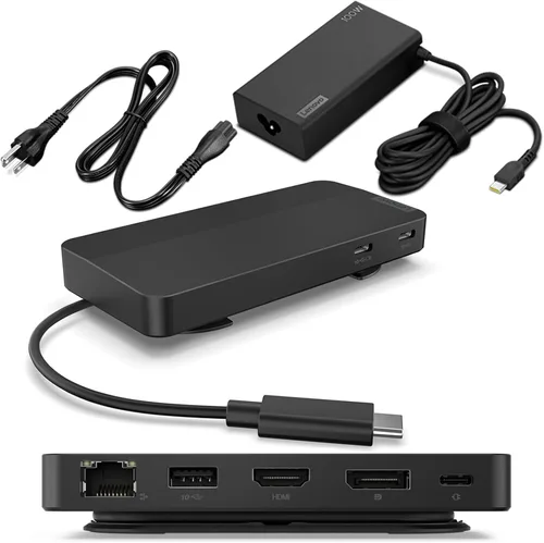 Vista 7 de Lenovo ThinkPad híbrido USB-C con base USB-A US (40AF0135US)