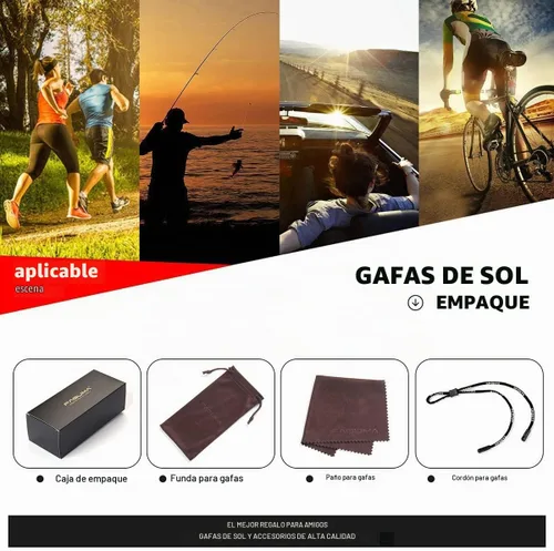 Vista 7 de Gafas de sol polarizadas para hombre, ciclismo, conducir, pesca, 100% protección UV Cycling Driving Fishing
