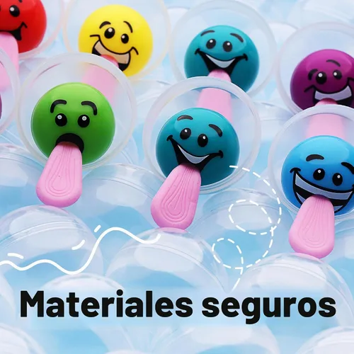 Vista 5 de Máquina expendedora de cápsulas redondas, 100 unidades, 2 pulgadas, cápsulas de máquina de chicles a granel, contenedor transparente a granel