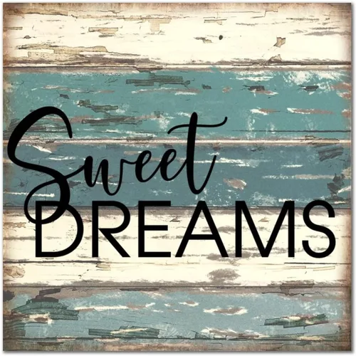 Vista 10 de SILYHEART Sleep in Heavenly Peace Wooden Framed Signs Wood Plaque Sign Retro Christian Quote Wall Decor Farmhouse Rustic Wooden for Home Front Door