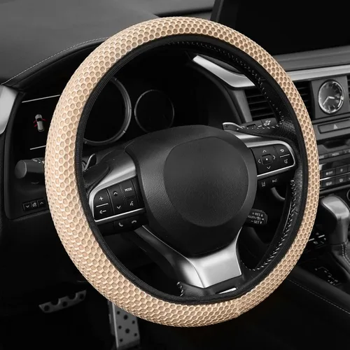 Vista 2 de Alpmosn Funda Elástica Extensible para Volante, Microfibra Transpirable de Seda de Hielo, Antideslizante, Accesorios de Interior de Automóvil