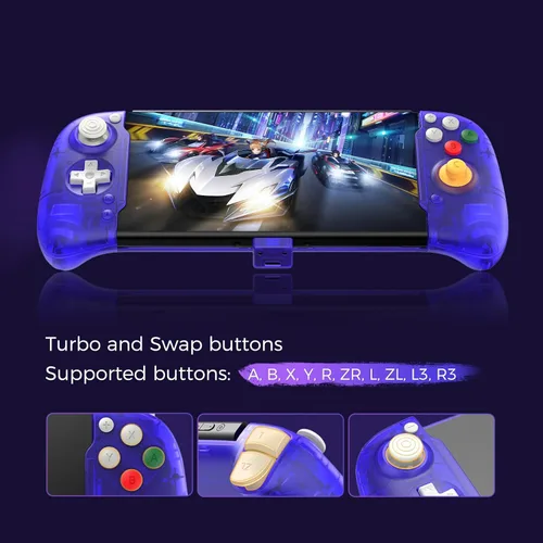 Vista 5 de AKNES RetroFlag Handheld Controller for Nintendo Switch and Switch OLED, Pro Controller One-Piece Joypad, Full-Size Ergonomic design, with