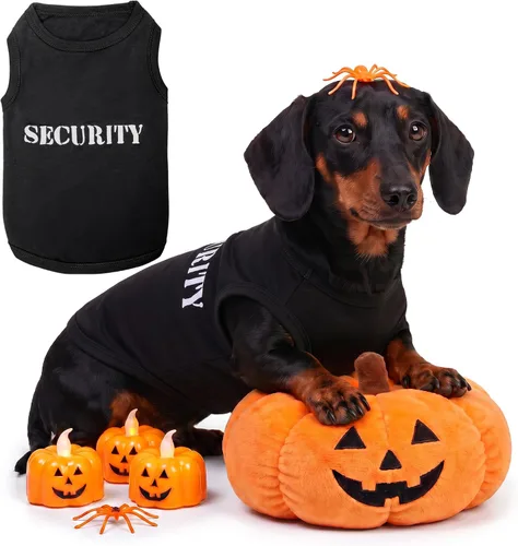 Vista 39 de Camiseta para Perro Parisian Pet - Camiseta Bordada FBI - 100% Algodón, Ropa Transpirable para Perros - Chaleco para Mascotas Sin Mangas - Camisas