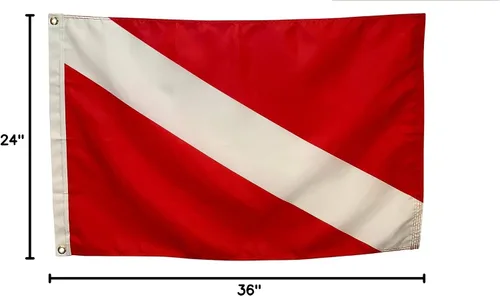 Vista 6 de Bandera náutica de señal de barco de 2 x 3 pies, fabricada en Estados Unidos