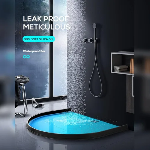 Vista 8 de Hi-Na Barrera de agua plegable de 3, 5, 6, 8 y 10 pies, barrera de agua para ducha y tapón de agua que mantiene el agua dentro del umbral de agua