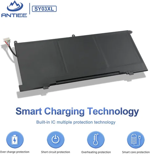 Vista 5 de ANTIEE SY03XL - Batería para portátil HP Chromebook X360 14 G1 14-DA 14-DA0011DX 14-DA0500ND 14-DA0021NR Chromebook 15-DE 15-DE0010NR 15-DE0021CL