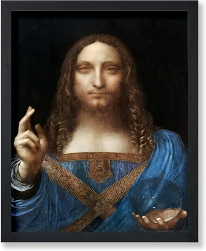 Vista 28 de Poster Master Póster de retrato vintage, impresión cristiana retro, regalo para religiosos, amigos, cara de Jesucristo, sudario de Turín, Biblia