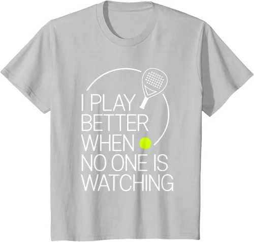 Vista 70 de Camiseta de tenis de pádel I Play Better When No One is Watching