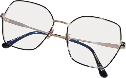 Vista 5 de Tom Ford TF5876-B 032 - Gafas graduadas para mujer, color oro pálidonegro, borde completo, 2.205 in