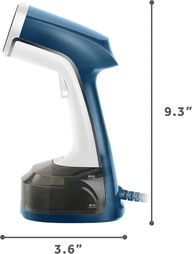 Vista 8 de Sunbeam 1200W Vaporizador de mano para ropa con explosión de vapor, configuración de vapor dual, calentamiento rápido de 30 segundos, accesorio