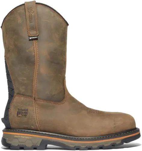 Vista 19 de Timberland PRO Botas de trabajo True Grit sin cordones con puntera compuesta para hombre Marrón-2024 Nuevo