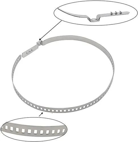 Vista 4 de Kit de abrazaderas de arranque CV – Abrazaderas de crimpado de junta de eje ajustable universal de acero inoxidable para arranque de eje