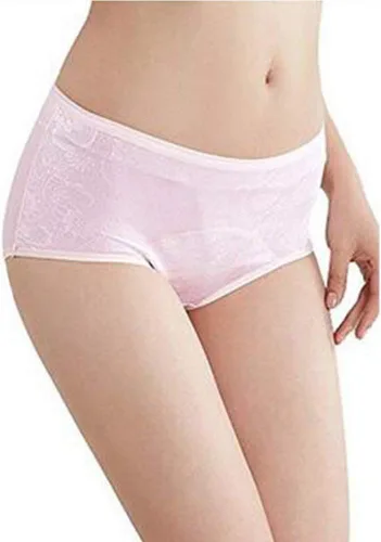 Vista 7 de Calzón para mujer para período menstrual Ropa Interior Protectora para período menstrual de Jacquard de limpieza fácil, L