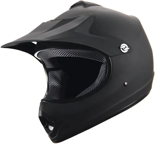 Vista 2 de WOW Casco de motocross para jóvenes, casco MX BMX, tela de araña, gafas + guantes negros de araña marciana, paquete HJOY-W MG