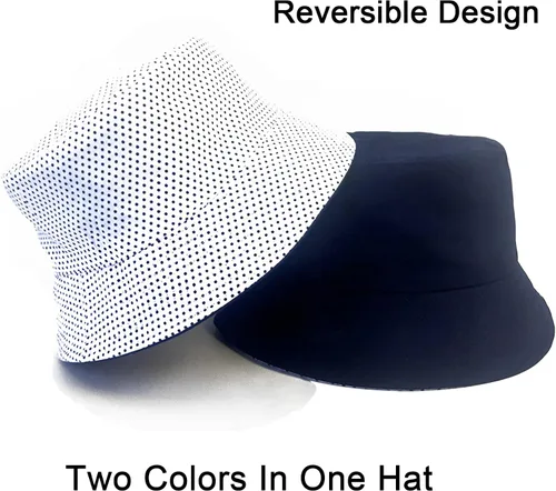 Vista 24 de PFFY Bucket Hat for Women Men Cotton Summer Sun Beach Fishing Cap