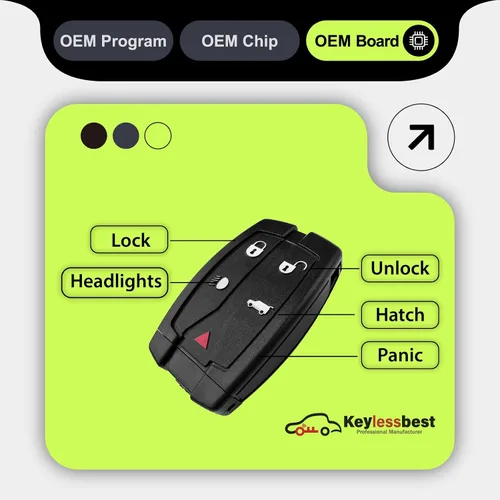 Vista 4 de Reemplazo para Land Rover LR2 Freelander 2019 2010 2011 2012 2 control remoto NT8TX9 5 botones 315MHz