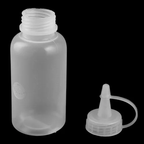 Vista 3 de uxcell Dispensador de botellas de plástico para el hogar, vinagre de cocina, ketchup Squeeze 3.4 fl oz, 5