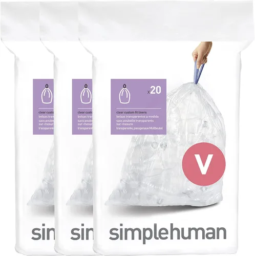 Vista 7 de simplehuman Forro para bote de basura de ajuste personalizado, 45 litros/12 galones, 20 unidades (paquete de 2)