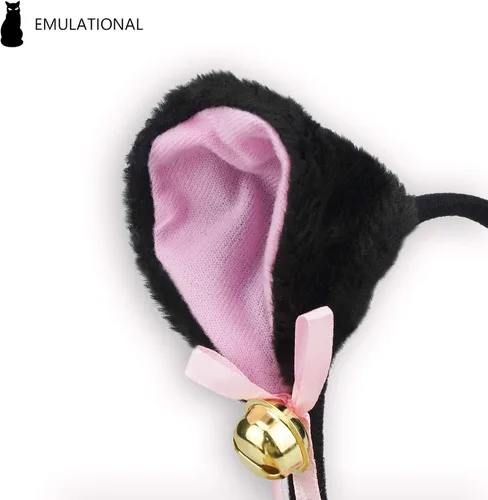 Vista 5 de Cat role play costume kitten tail ear collar claw glove anime Gothic suit
