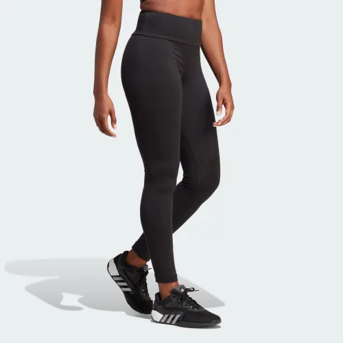 Vista 3 de adidas Leggings Essentials de cintura alta con logotipo para mujer