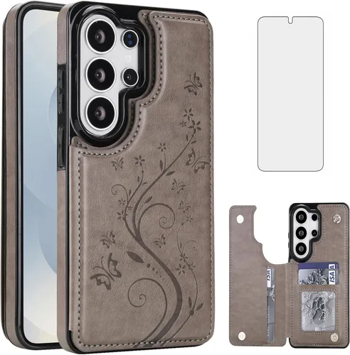 Vista 14 de Asuwish Funda de teléfono para Samsung Galaxy S26 5G con protector de pantalla de vidrio templado y tarjetero con soporte para tarjetero, soporte
