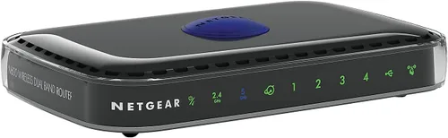 Vista 4 de Router inalámbrico RangeMax (WNR1000 100 NAS (G54/N150)), de Netgear , Negro