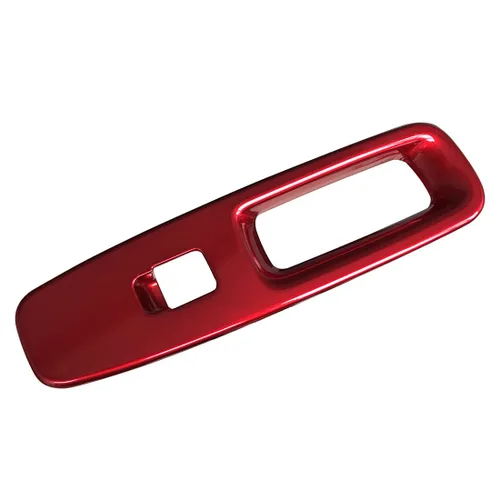 Vista 9 de ruihe 4 piezas de cubierta de panel de control de ventana de puerta de automóvil rojo ajuste para Hyundai Elantra N HEV 2021 2022 2023 2024 2025