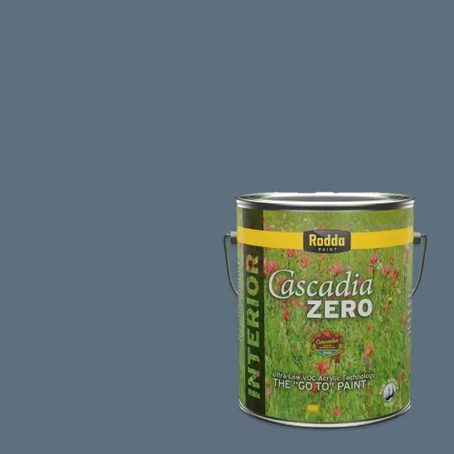 Vista 40 de Rodda Paint CASCADIA XL Pintura e imprimación satinada exterior en uno, cuarto de galón, Acapulco Dive