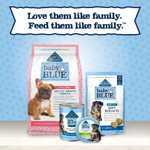 Vista 9 de Blue Buffalo Baby Blue Galletas Blandas con DHA, Golosinas Naturales para Cachorros, Ideales para Entrenamiento, con Pollo y Zanahorias, Bolsa de 8