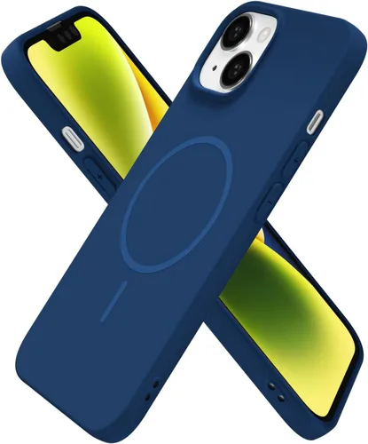 Vista 187 de Oakxco Funda de Silicona Mag Safe para iPhone 12 Pro Max, Funda Magnética Delgada y Fina Compatible con Carga Inalámbrica MagSafe, Bonita Funda