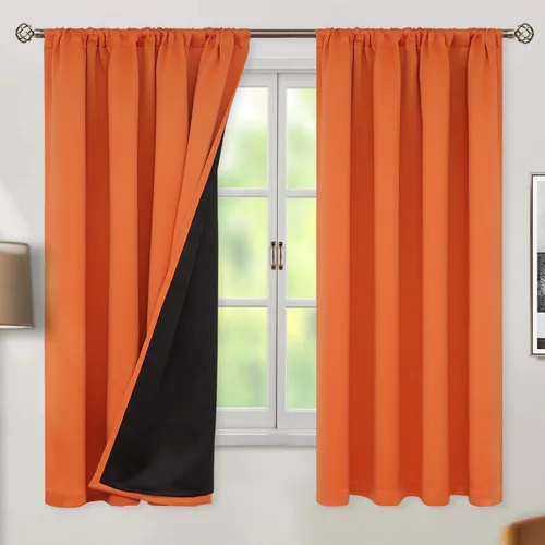Vista 38 de BGment - Cortinas opacas para sala de estar de 63 pulgadas de largo, juego de 2 paneles, cortinas para oscurecer toda la habitación, cortinas
