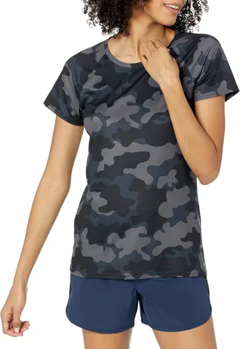 Vista 2 de Tienda Essentials Camiseta Tech Stretch de manga casquillo para mujer, paquete de 2