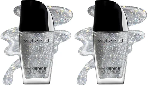 Vista 21 de wet n wild Wild Shine Esmalte de Uñas, Orange-Red Nuclear War, Color de Uñas Guerra nuclear